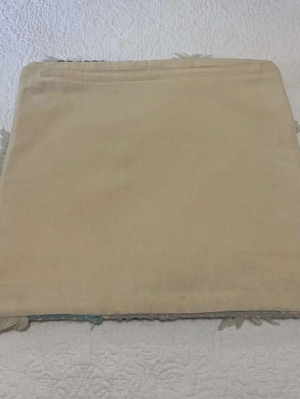 2 WEST ELM Roar Rabbit Stacked Horizon Fringe Pillow Cover 20